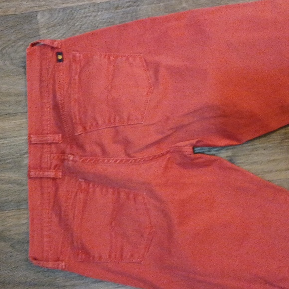 Lucky Brand Women's Charlie Capri Red Skinny Denim Jeans. - Picture 12 of 13